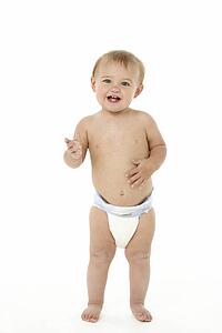 Baby Smiling And Standing