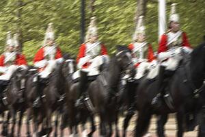 Household Cavalry Riding In The Street