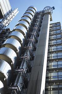 Low Angle View Of The Lloyd's Building In London, England