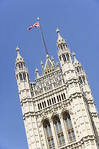 Flag Flying From Westminster Abbey, London, England