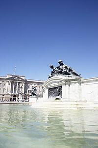 Victoria Memorial In The Queen's Gardens, London, England