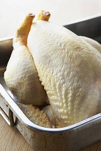 Raw Chicken In Cooking Dish