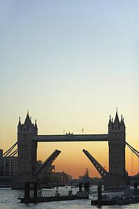 Tower Bridge At Sunset, London, England