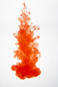Red Ink Mixing With Water