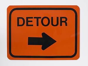 Detour Road Sign