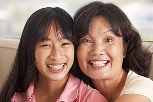 Woman With Her Teenage Daughter