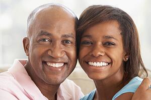 Man With His Teenage Daughter