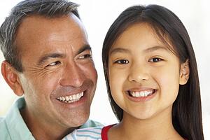 Man With His Young Daughter