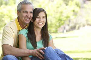 Man And His Teenage Daughter