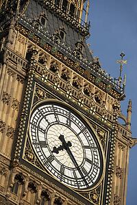 Intricate Clock Face Of Big Ben, London, England