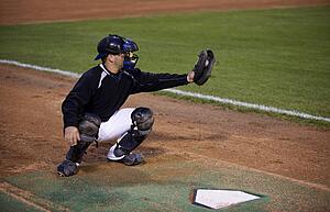 Catcher, baseball game