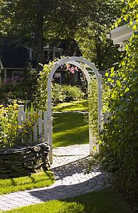 Archway into yard
