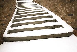 Snowy steps
