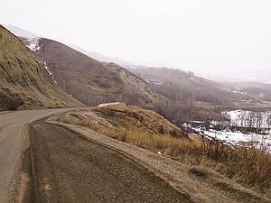 Road through northern British Columbia, Canada