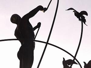 Sculpture at Union Station, Toronto, Ontario, Canada