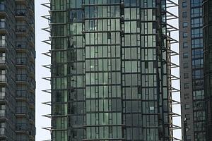 Glass condominium, Vancouver, British Columbia, Canada