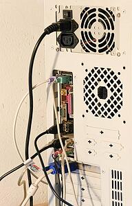 Back of a computer