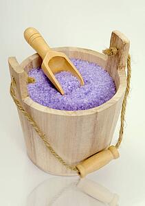 Bath salt in a bucket