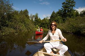 In a canoe, Muskokas, Ontario, Canada 