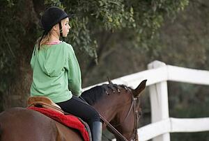 Girl on a horse