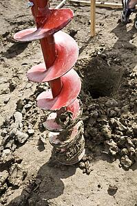 Drilling into the ground