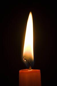 Candle and flame 