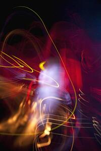 Wavy lines and colorful light