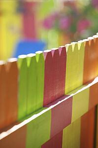 Colorful fence