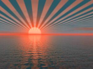 Sunset over water