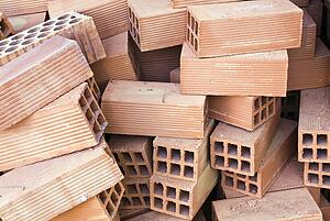 Pile of building bricks 