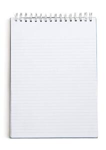 Blank writing pad