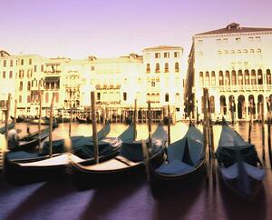 Gondolas on the Grand Canal Venice Italy