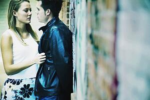 Couple get close