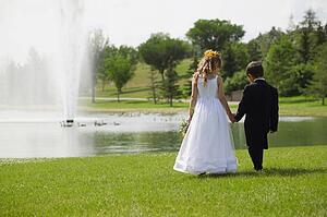 Ring barer and flower girl