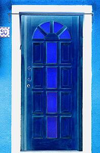 Colorful Home Entrance Island of Burano Venetian Lagoon Italy