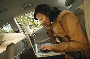 Woman on cell phone