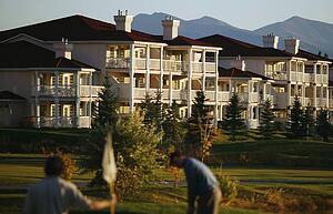 Condos on a golf course