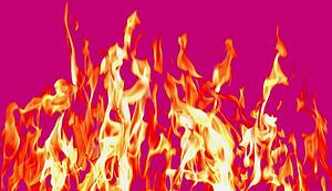A fire