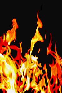 A fire