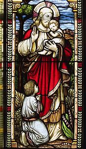 Stained glass window panel