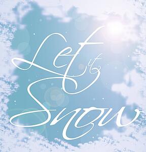 Decorative writing (Let It Snow)