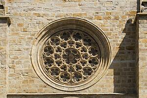 Balmaseda, Vizcaya, The Basque Country, Spain; Facade of the Church of San Severino