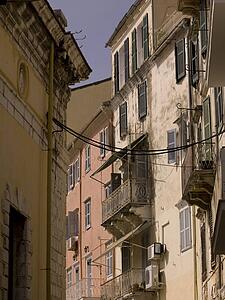 Apartment buildings, Corfu, Greece 