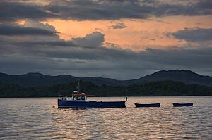 Tugboat in the water, Scotland