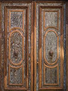 Ornate doors, Venice, Italy