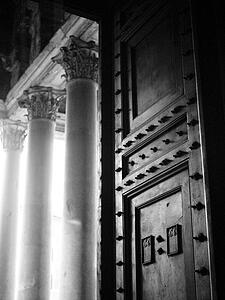Pillars and doors, Rome, Italy