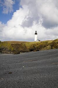 Yaquina Head Lighthouse, Oregon Coast, Oregon, USA; Lighthouse built in the 19th Century