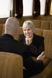 Couple talking