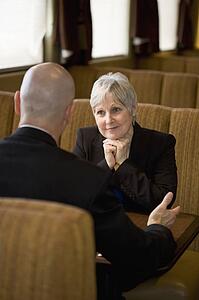 Couple talking