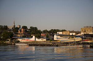 Kenora, Lake of the Woods, Ontario, Canada; Small city situated on a lake